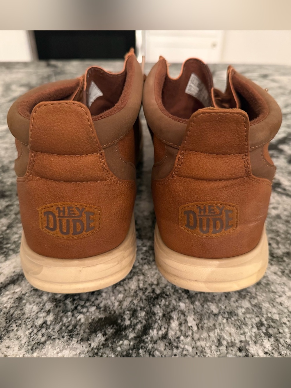 Men’s Hey Dude Brown Leather Boots